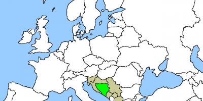 Zemljevid Bosne lokacijo na 
