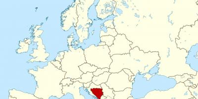 Zemljevid Bosne mesto na svetu