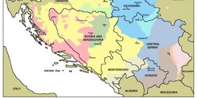 Zemljevid hac Bosni 